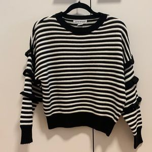 Womens size L striped sweater